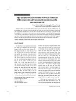 HIỆU QUẢ ðIỀU TRỊ CỦA PHƯƠNG PHÁP CẬN TAM CHÂM TRÊN BỆNH NHÂN LIỆT NỬA NGƯỜI DO NHỒI MÁU NÃO SAU GIAI ðOẠN CẤP