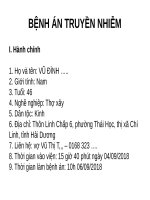 bệnh án truyền nhiễm  HIV