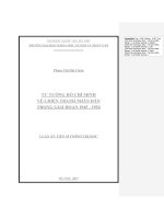 Tư tưởng hồ chí minh về chiến tranh nhân dân trong giai đoạn 1945 1954 