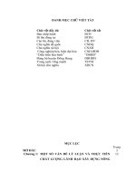 LUẬN văn THẠC sĩ   chất lượng lãnh đạo xây dựng nông thôn mới của đảng bộ huyện đông hưng, tỉnh thái bình hiện nay