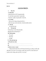 Giáo án Sinh học 9 bài 10: Giảm phân