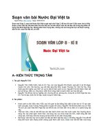 Soạn văn bài nước đại việt ta
