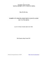 Nghiên cứu phương pháp phân cụm nửa giám sát và ứng dụng 