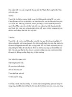 Cảm nhận tình yêu cuộc sống thiết tha của nhà thơ thanh hải trong bài thơ mùa xuân nho nhỏ 