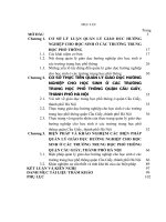 LUẬN văn THẠC sĩ   quản lý giáo dục hướng nghiệp cho học sinh ở các trường trung học phổ thông quận cầu giấy, thành phố hà nội