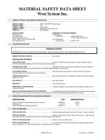 MSDS keo epoxy