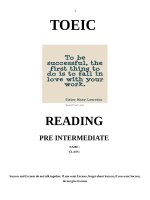 Sách đọc TOEIC lớp PRE 