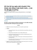 Kể cho bố mẹ nghe một chuyện lí thú