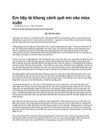 Em hãy tả khung cảnh quê em vào mùa xuân