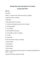 Đánh giá thực trạng cung ứng dịch vụ e banking tại ngân hàng thương mại cổ phần