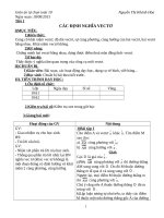 Giáo án tự chọn môn TOÁN  lớp 10