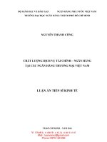Chất lượng dịch vụ tài chính ngân hàng tại các ngân hàng thương mại việt nam
