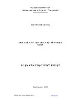Thiết kế, chế tạo thiết bị thí nghiệm xoắn 