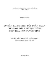 Sự tồn tại nghiệm đối tuần hoàn cho một lớp phương trình tiến hóa nửa tuyến tính_2