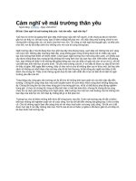 Cảm nghĩ về mái trường thân yêu