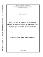 Quản lí dạy học phần trải nghiệm trong môn Sinh học ở các trường THPT huyện Quảng Uyên – tỉnh Cao Bằng_2