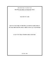 Quản lý dạy học ở trường Cao đẳng Nghệ thuật Hà Nội theo hướng phát triển năng lực người học_2
