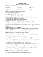 PHIẾU bài tập số 9 HKII