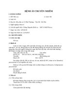 Bệnh án truyền nhiễm  viêm phổi