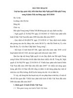 Bài thu hoạch Lớp học tập, quán triệt triển khai thực hiện Nghị quyết Hội nghị Trung ương 8 Khóa XII