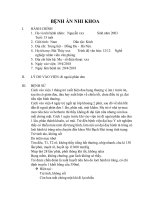 bệnh án nhi khoa  xuất huyết tiêu hóa