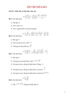 ÔN TẬP GIỮA KÌ I- lớp 9