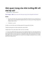 tầm quan trọng của nhà trường đối với thế hệ trẻ