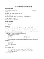 Bệnh án truyền nhiễm  cúm