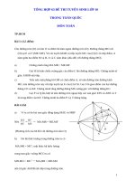 Tuyển tập các  bài hình hay có đáp án trong kì thi vào 10