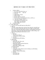 bệnh án y học cổ truyền