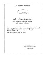 Nghiên cứu hệ thống đo đạc, đánh giá và cảnh báo ô nhiễm môi trường nước ở thành phố lớn và các khu công nghiệp 