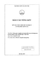 Tinh sạch và nghiên cứu tính chất enzym dehalogenase từ một chủng vi sinh vật phân lập ở việt nam 