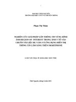 Nghiên cứu giải pháp gắn thông tin vùng hình ảnh region of interest trong ảnh y tế vào chuẩn tài liệu HL7 CDA và ứng dụng hiển thị thông tin lâm sàng trên smartphone 