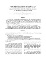 Phát triển dịch vụ ngân hàng bán lẻ tại ngân hàng thương mại cổ phần á châu (ACB) 