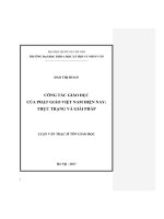 Công tác giáo dục của phật giáo việt nam hiện nay 