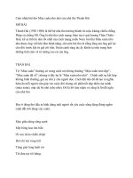 Cảm nhận bài thơ mùa xuân nho nhỏ của nhà thơ thanh hải 