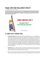 Soạn văn bài sau phút chia li