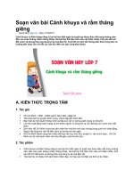 Soạn văn bài cảnh khuya và rằm tháng giêng