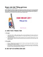 Soạn văn bài tiếng gà trưa