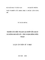 LATS Y HỌC-Nghiên cứu điều trị lệch lạc khớp cắn loại III di chứng khe hở môi vòm miệng bằng phẫu thuật (FULL TEXT)