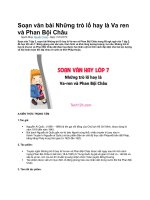 Soạn văn bài những trò lố hay là va ren và phan bội châu