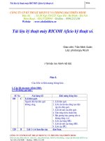 Giao trinh sửa chữa các mã lỗi của dòng máy photocopy Ricoh