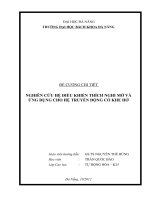 Đề cương chi tiết luận văn nghiên cứu hệ điều KHIỂN THÍCH NGHI MỜ VÀ ỨNG DỤNG CHO HỆ TRUYỀN ĐỘNG CÓ KHE HỞ