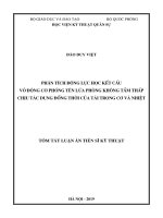 Phân tích động lực học kết cấu vỏ động cơ phóng tên lửa phòng không tầm thấp chịu tác dụng đồng thời của tải trọng cơ và nhiệt