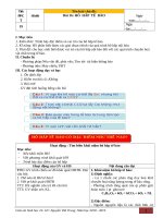 Giáo án sinh 10 (HKII)  soạn theo cấu trúc chuyên đề 2019