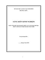 phân tích đề tham khảo môn vật lí kì thi THPT quốc gia 2018 và đề xuất một số bài toán mới