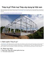 Thép là gì? What is Steel? Tìm hiểu những loại Thép xây dựng ở Việt Nam