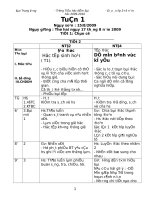 TUAN 1. TRỌN BỘ GIÁO ÁN LỚP GHÉP 14 ĐỦ 35 TUẦN CHUẨN KTKN