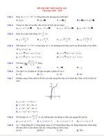 đề thi thử THPT QG 2019   môn toán có đáp án