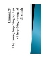 Thị trường hợp đồng kỳ hạn và hợp đồng tương lai tài chính